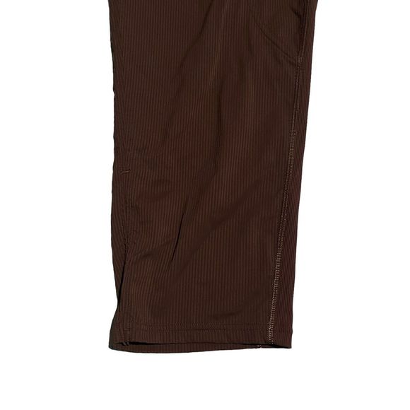 Lululemon Pants Jogger Womens Size 10 Brown Ribbed Dance Studio Cropped NEW - Picture 6 of 15